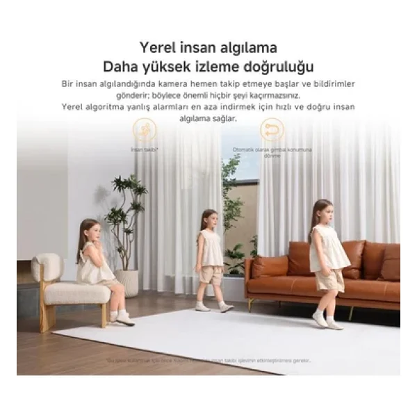Xiaomi Smart Camera C500 6 MP 360 Derece Gece Görüşlü IP Wi-Fi Güvenlik Kamerası - Görsel 5