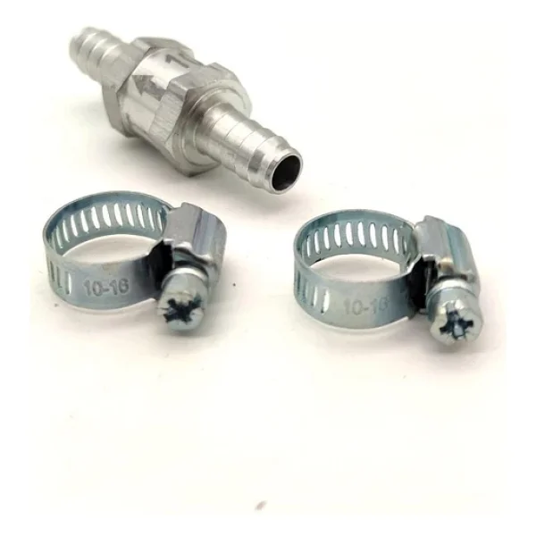 Mazot Benzin Yakıt Çekvalf 10mm Ve 2 Adet Hortum Kelepçesi - Görsel 2