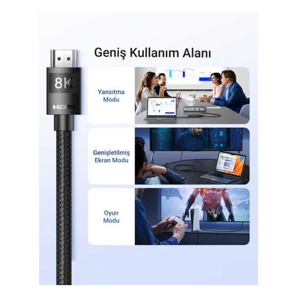 Ugreen 40181 8K 3 M Hdmı Kablo - Görsel 9
