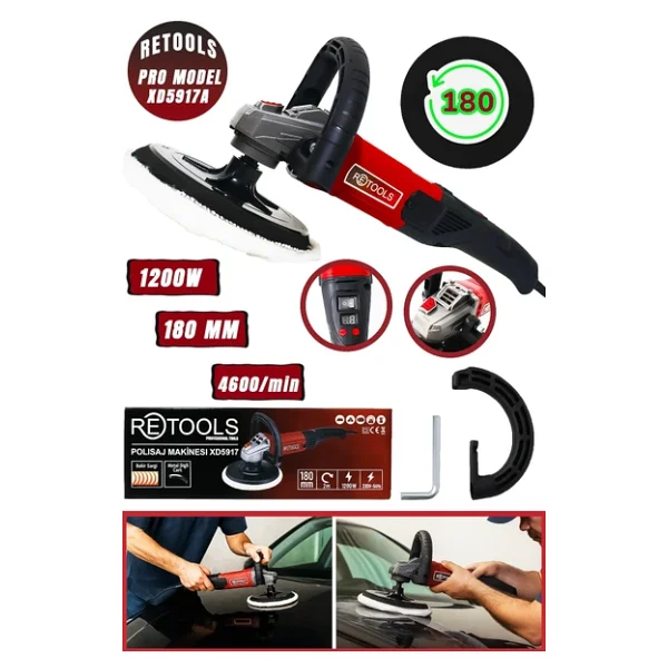 Retools Bordo Polisaj 1200 W - Görsel 3