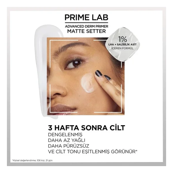 L'oreal Paris Prime Lab Matte Setter 24 H 30 Ml Makyaj Bazı - Görsel 8