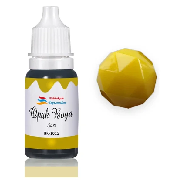 Epoksi Reçine Opak Boya Pigment Opak Epoksi Boyası 20 Ml Sarı - 1015 - Görsel 3