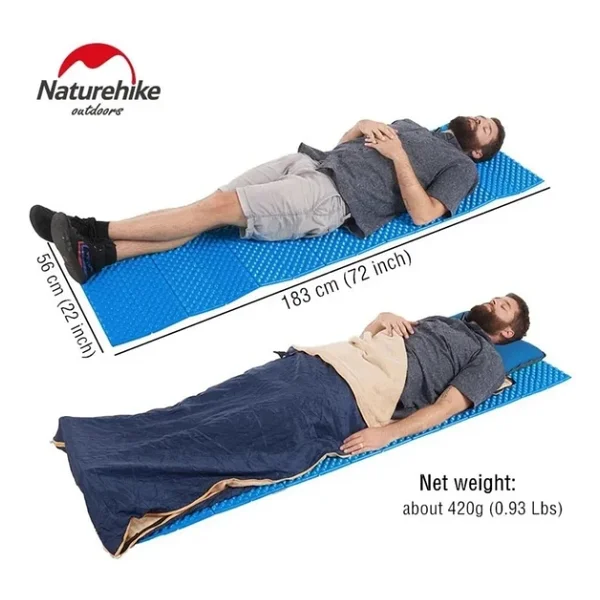 Naturehike Akordiyon Katlanır Kamp Matı Z Mat Mavi - Görsel 6