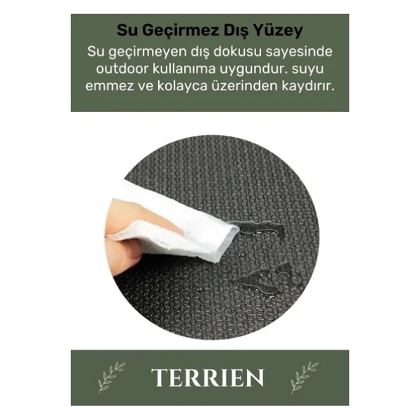 Özel Su Geçirmez 182x60cm Hafif Pratik Dayanıklı Isı Yalıtım 12mm Kalınlık Köpük Askeri Haki Mat - Görsel 5