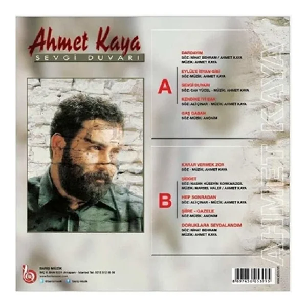 Ahmet Kaya - Sevgi Duvarı Plak - Görsel 6