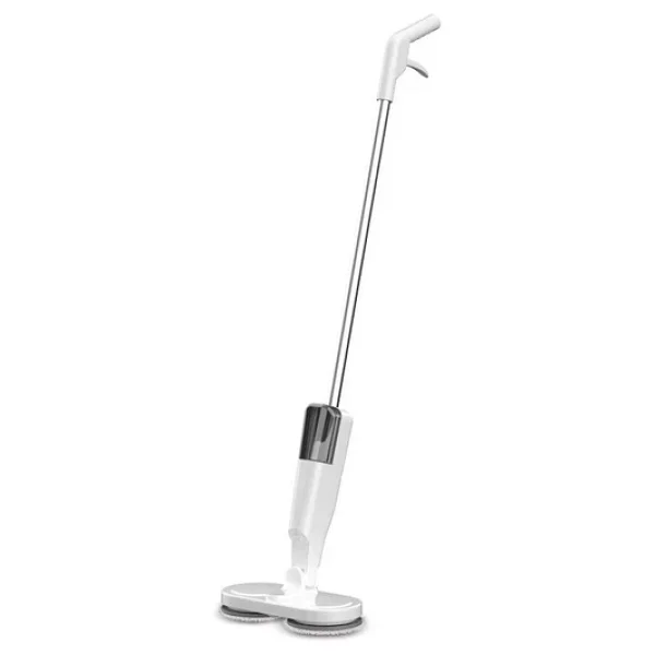 Valkyrie Şarjlı Su Püskürtmeli Elektrikli Mop - Çift Döner Başlık, Mikrofiber Ped, 2000 mAh, Tüm Zeminlerde Etkili Beyaz - Görsel 4