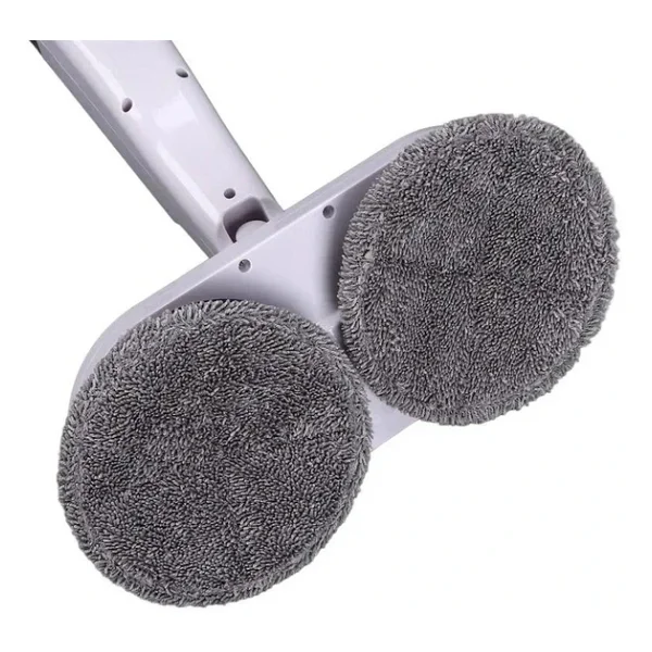 Valkyrie Şarjlı Su Püskürtmeli Elektrikli Mop - Çift Döner Başlık, Mikrofiber Ped, 2000 mAh, Tüm Zeminlerde Etkili Beyaz - Görsel 6