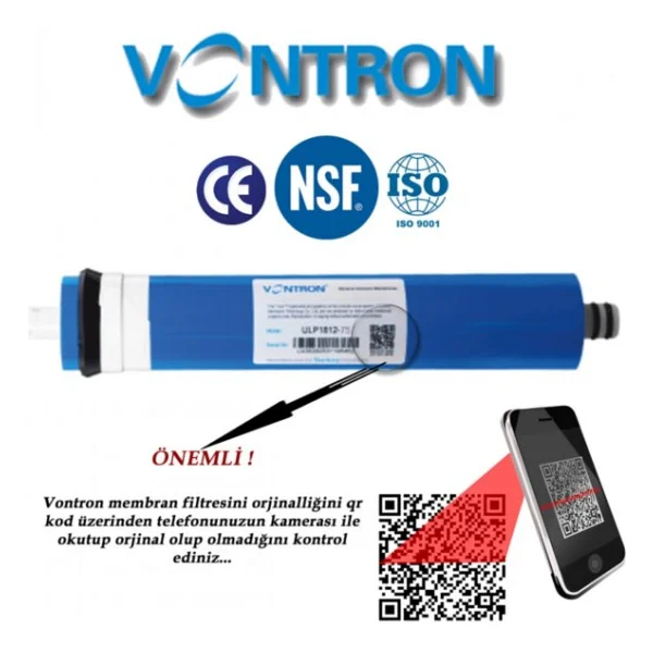 Kapalı Kasa 12 İnç Su Arıtma Cihazı Filtresi 6 Aşamalı İnline Filtre Seti (Nsf Vontron Membran) - Görsel 8