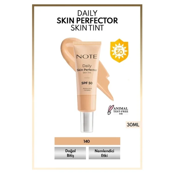 Note Daily Skin Perfector Skin Tint Spf 50 140 30 Ml Krem Fondöten - Görsel 3