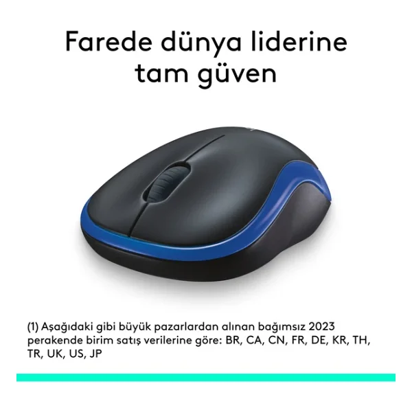 Logitech M185 Optik Kablosuz Mouse - Görsel 7