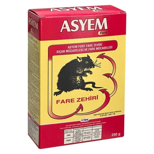 Asyem Kırık Buğday Fare Ve Sıçanlara Karşı Zehir 250gr - Görsel 3