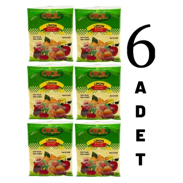 Orçel Limon Aromalı İçecek Tozu 300 Gr 6'lı - Görsel 3