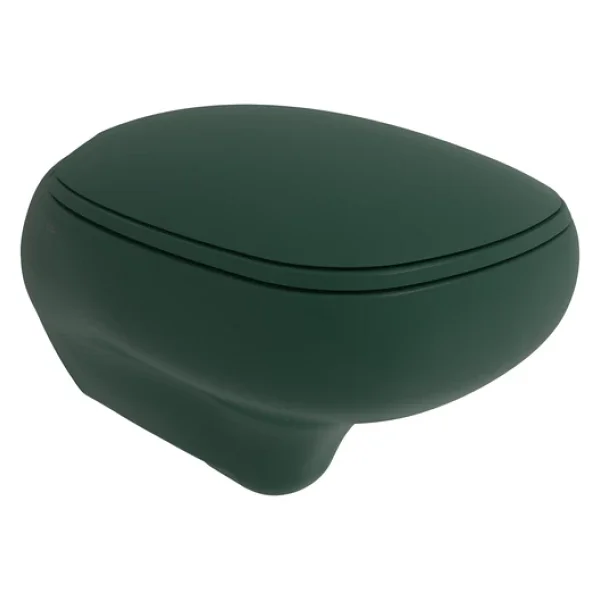 Bocchi Fenice 1166-027-0128 Rimless Gizli Taharet Girişli Mat Yeşil Asma Klozet - Görsel 5