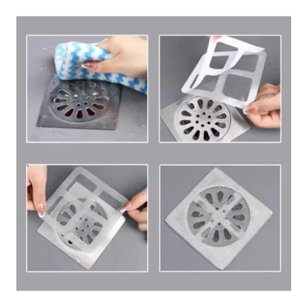 10 Adet Banyo Gider Süzgeci Saç Yakalayıcı Süzgeç Banyo Duş Gider Tıkanık Önleyici Süzgeç - Görsel 6