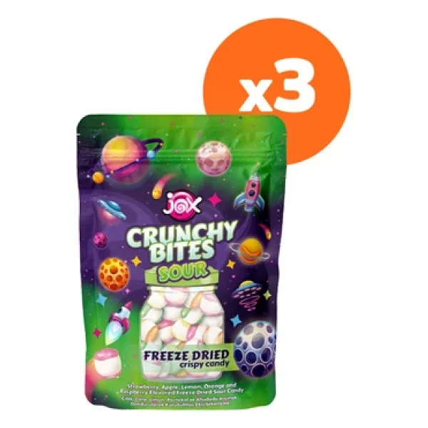 Jox Crunchy Bites Sour (Ekşi) 3 Paket - 3 Adet - Görsel 6