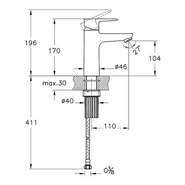 Artema Flow Soft A43009 Yüksek Krom Lavabo Bataryası - Görsel 6