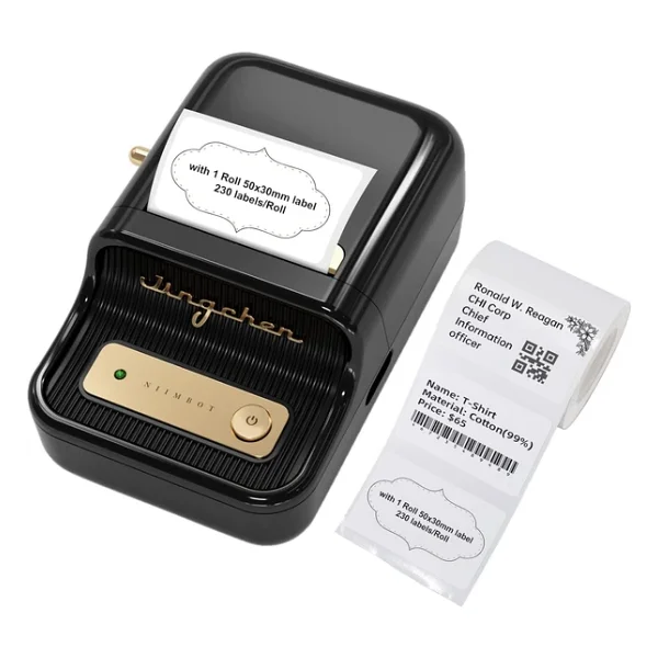 Niimbot B21 Pro Siyah Bluetooth Taşınabilir Etiket Makinesi - Görsel 4