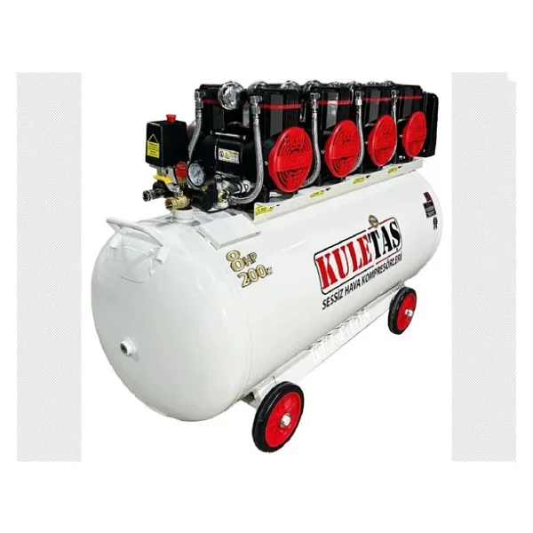 Kuletaş 200lt8hpprm 8 Hp 200 Lt Yağsız Sessiz Premium Kafa Kompresör - Görsel 4
