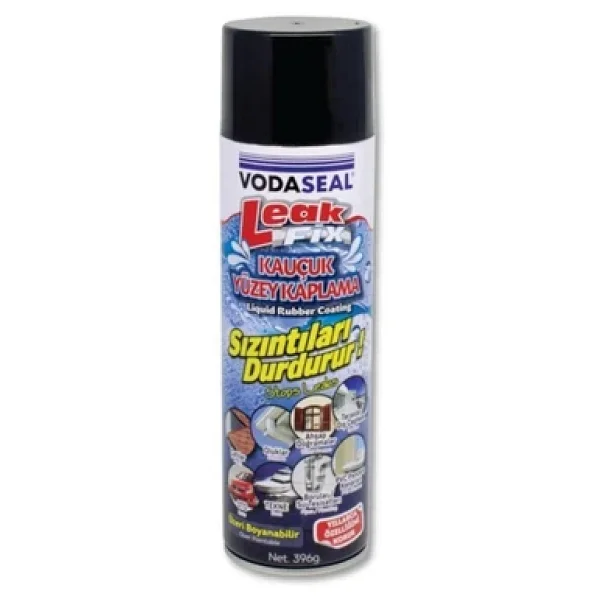 Vodaseal Leak Fix Su Sızıntı Önleyici Kauçuk Yüzey Kaplama Siyah Sprey 396 Gr - Görsel 4