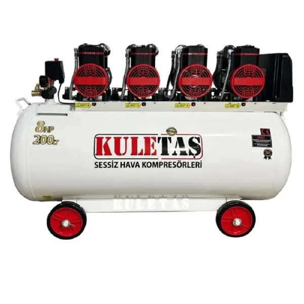Kuletaş 200lt8hpprm 8 Hp 200 Lt Yağsız Sessiz Premium Kafa Kompresör - Görsel 3