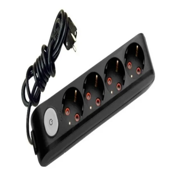 Viko Multi-let 90137403 Topraklı Anahtarlı Siyah 3 m 4'lü Priz - Görsel 4