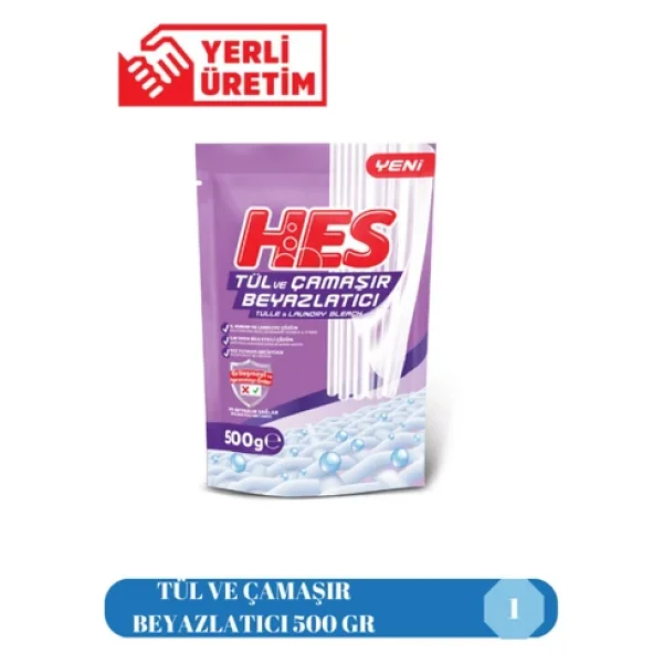Hes Tül Ve Çamaşır Beyazlatıcı 500 Gr - Görsel 3