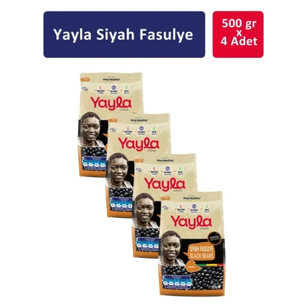 Yayla Gurme Siyah Fasulye 500 Gr 4'lü - Görsel 4