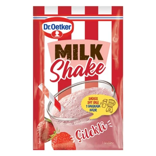 Dr. Oetker Çilekli Milkshake Toz İçecek 22 gr - Görsel 2