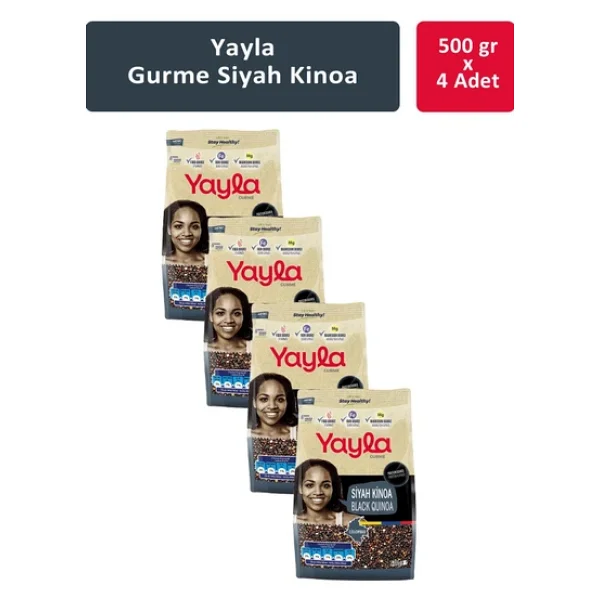 Yayla Gurme Siyah Kinoa 500 Gr 4'lü - Görsel 4