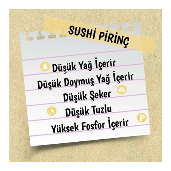 Yayla Gurme Sushi Pirinci 500 G X 8 Adet (KOLİ) - Görsel 4