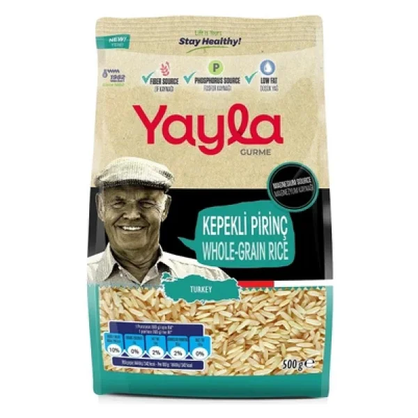Yayla Gurme Kepekli Pirinç 500 Gr X 8 Adet - Görsel 5