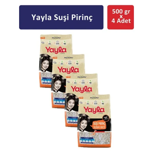 Yayla Suşi Pirinç 500 Gr X 4 Adet - Görsel 3