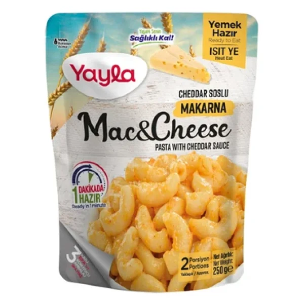 Yayla Hazır Mac&Cheese Cheddar Soslu Makarna 250 Gr - Görsel 5