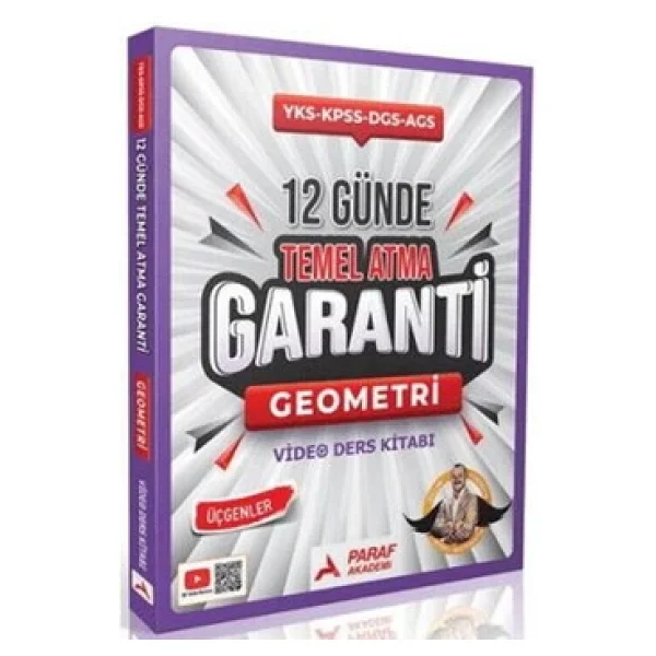 Paraf Yayınları 12 Günde Temel Atma Garanti Geometri Video Ders Kitabı-Paraf Akademi Yayınları Yks-Kpss-Ags-Dgs - Görsel 5