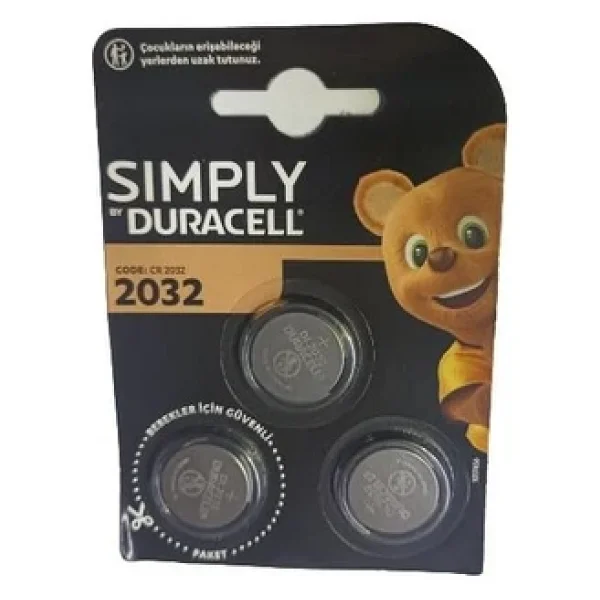 Duracell Cr2032 3v 3'lü Lityum Düğme Pil - Görsel 2
