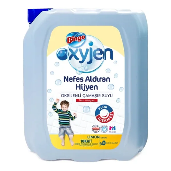 Bingo Oksijen Limon Çamaşır Suyu 3.24 Lt 4'lü - Görsel 4