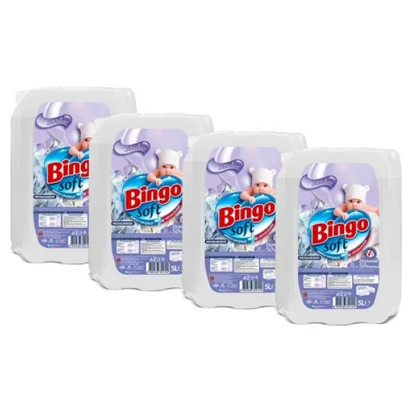 Bingo Soft Sensitive Yumuşatıcı 50 Yıkama 5 Lt 4'lü - Görsel 6