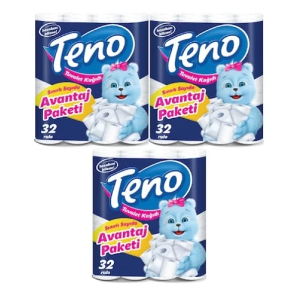 Teno Avantajlı Paket Teno Tuvalet Kağıdı 32x3 - Görsel 3