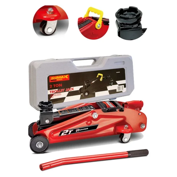 Stilmax Germany Pro 2.5 Ton/2500kg Arabalı Tekerlekli Hidrolik Kriko Plastik Taşıma Çantalı 2 Yıl Garantili - Görsel 3
