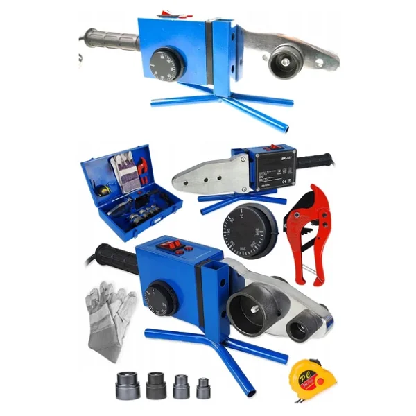 Deko Turkey 2000watt Çift Rezidanslı Hava Soğutmalı Isı Ayarlı Pprc Plastik Boru Kaynak Makinesi + Makas Metre - Görsel 5