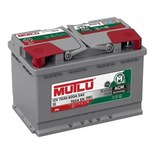 Mutlu Agm Start-Stop 12 V 70 Ah 760 En Akü - Görsel 5