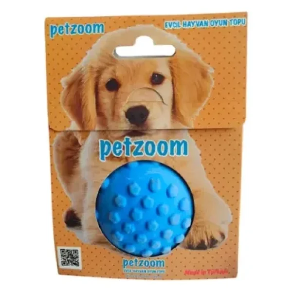 Petzoom Mavi Dikenli Köpek Oyun Topu - Görsel 3