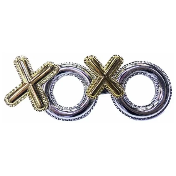 Gümüş Renk Xoxo Yazılı Parti Gözlüğü - Görsel 4