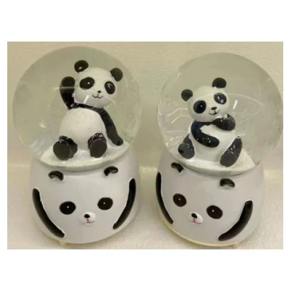 Siyah-Beyaz Panda Kar Küresi Büyük Boy - Görsel 3