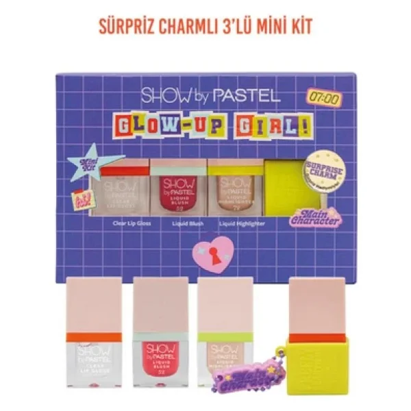 Show By Pastel Glow-Up Girl! Main Character Mini Makyaj Seti - Görsel 3