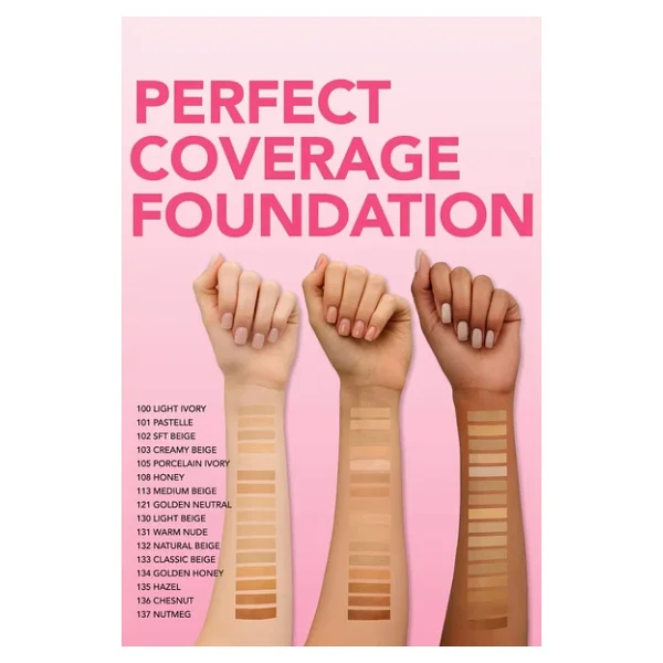 Flormar Perfect Coverage Yarı Parlak Bitişli Spf 15 30 Ml Likit Fondöten - Görsel 7