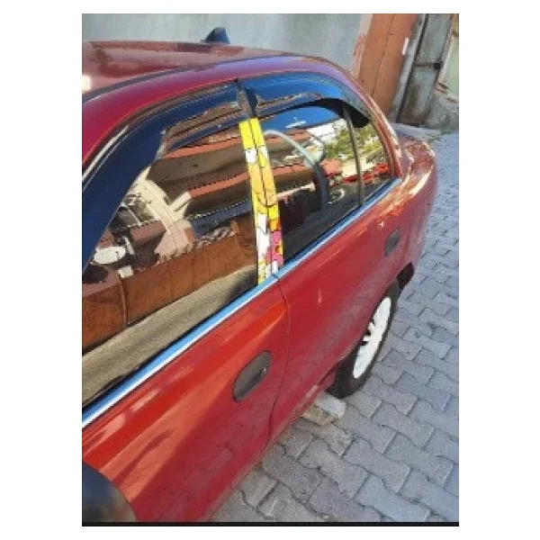 Hyundai Accent Yumurta Kasa 1995-2000 Krom Cam Çıtası 4 Parça Paslanmaz Çelik - Görsel 3
