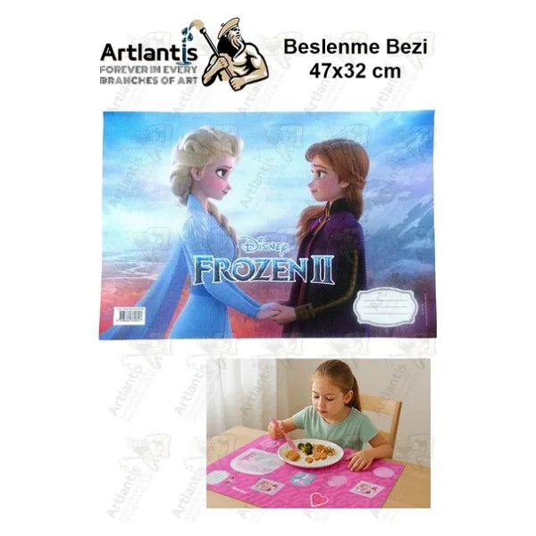 Beslenme Bezi Kız Modeli Yıkanabilir 32x47 Cm 1 Adet Beslenme Örtüsü Okul Öncesi Kreş Anasınıfı İlkokul İçin İdeal - Görsel 10