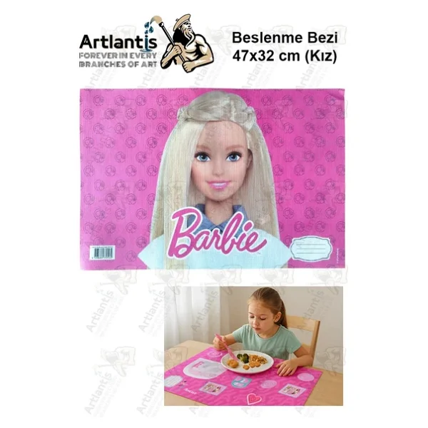 Beslenme Bezi Kız Modeli Yıkanabilir 32x47 Cm 1 Adet Beslenme Örtüsü Okul Öncesi Kreş Anasınıfı İlkokul İçin İdeal - Görsel 8