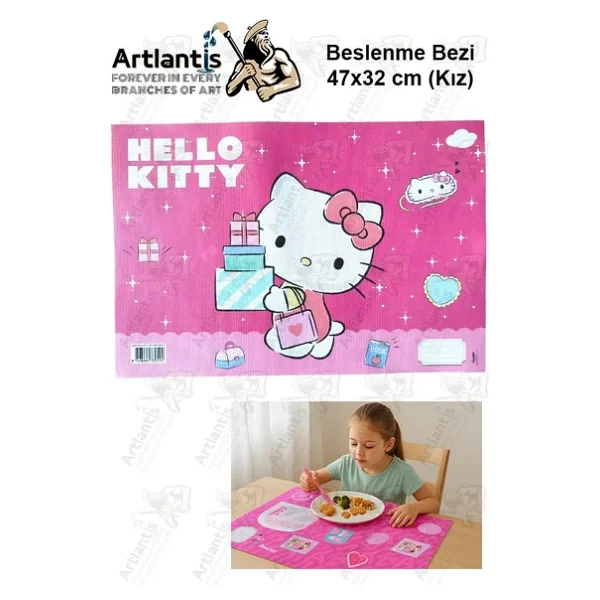 Beslenme Bezi Kız Modeli Yıkanabilir 32x47 Cm 1 Adet Beslenme Örtüsü Okul Öncesi Kreş Anasınıfı İlkokul İçin İdeal - Görsel 7